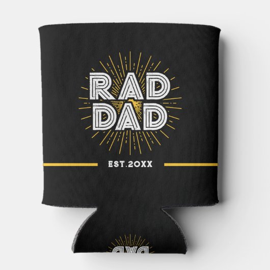 Lees papa cadeau aan vader moderne typografie blikjeskoeler (Achterkant)