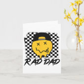 Lees papa grappig geruit vader & #; s dag glimlach kaart (Gele Bloem)