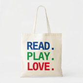 Lees Play Love Tote Bag (Voorkant)