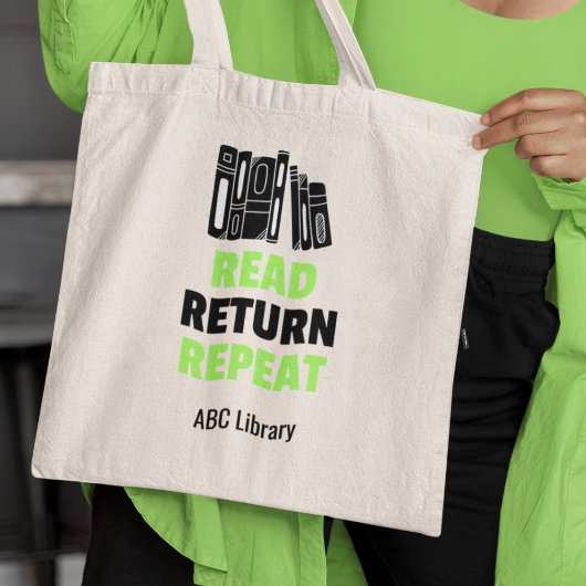 Lees Return Repeat Bibliotheek Boek Liefhebbers Tote Bag