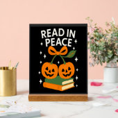 Lees rustig grappig halloweenboek acryl bord (Huwelijk)