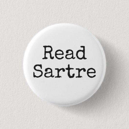 Lees Sartre Ronde Button 3,2 Cm (Voorkant)
