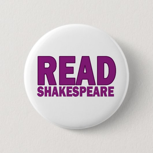 Lees Shakespeare Ronde Button 5,7 Cm (Voorkant)