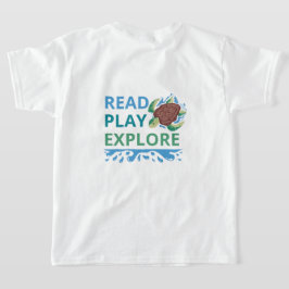Lees Speel Verken Oceaan Thema meisjes T-shirt 
