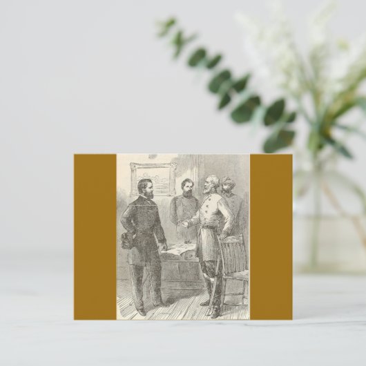 Lee's Surrender Briefkaart (Staand voorkant)