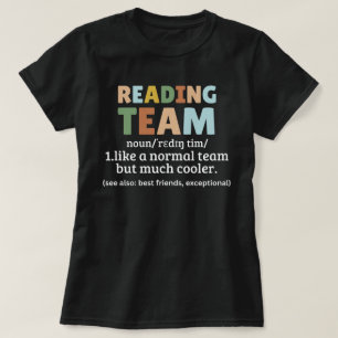 Lees Team T-shirt, Boekennieuws T-shirt, Leraar Le T-shirt