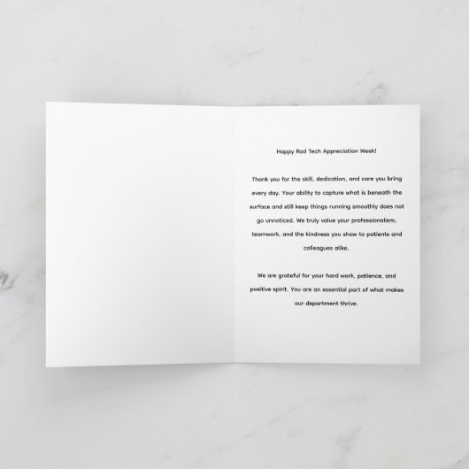 Lees Tech Waardering Dank u kaart (Binnen)