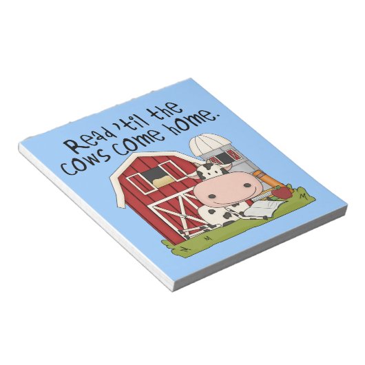 Lees 'til de Koeien naar huis komen Notitieblok (Schuin)