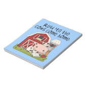 Lees 'til de Koeien naar huis komen Notitieblok (Linkerzijde)