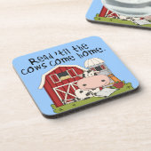 Lees 'til de Koeien naar huis komen Onderzetter (Linkerzijde)