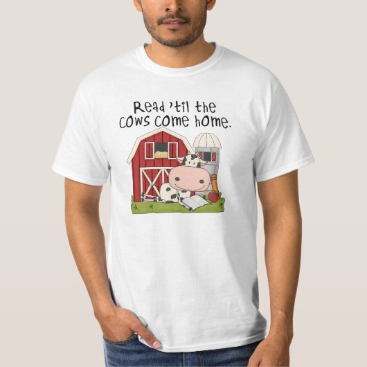 Lees 'til de Koeien naar huis komen T-shirt (Voorkant)