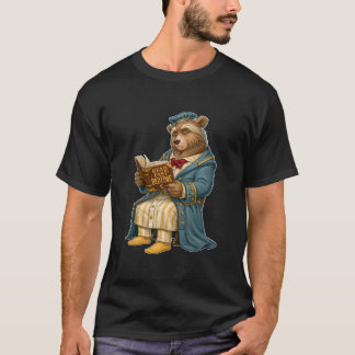 Lees tot na bedtijd Slaapbeer Boekenwurm T-shirt