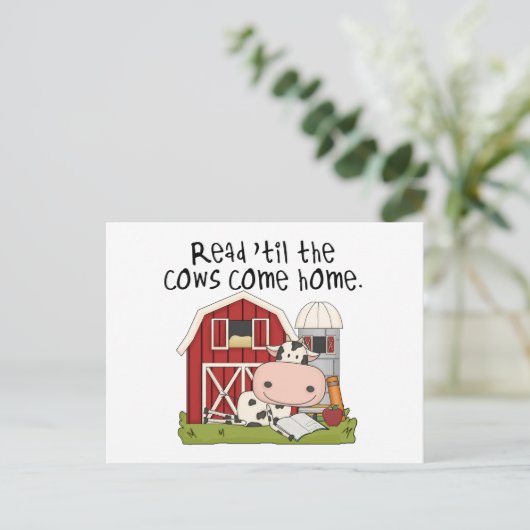 Lees 'totdat de Koeien thuiskomen Briefkaart (Staand voorkant)
