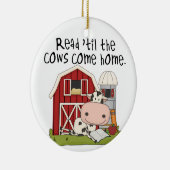 Lees 'totdat de Koeien thuiskomen Keramisch Ornament (Rechts)
