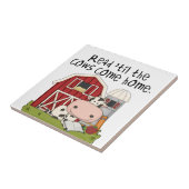 Lees 'totdat de Koeien thuiskomen Tegeltje (Zijkant)