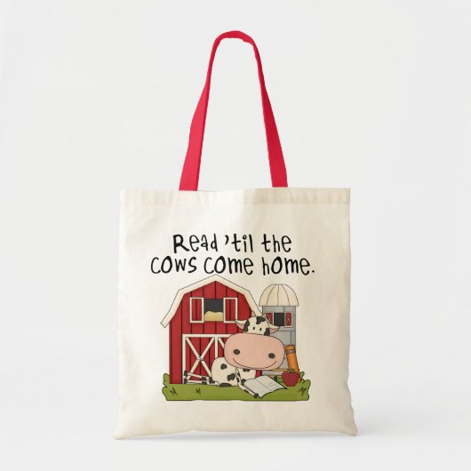 Lees 'totdat de Koeien thuiskomen Tote Bag (Voorkant)