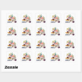 Lees Tussen de Wijn Vierkante Sticker (Vel)