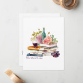 Lees tussen de wijnen notitiekaartje (Voorkant / Achterkant in situ)