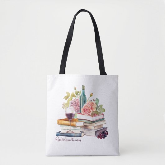 Lees tussen de wijnen tote bag (Voorkant)
