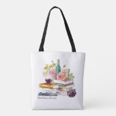 Lees tussen de wijnen tote bag (Achterkant)