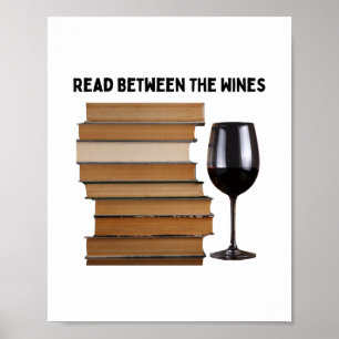 Lees tussen de Wijnen Wall Art Poster
