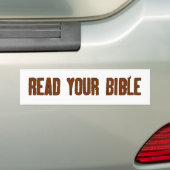 Lees uw Bijbel Bumpersticker (Op auto)