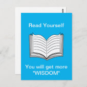 Lees uw eigen Inspirerend prijsopgave Briefkaart (Voorkant / Achterkant)