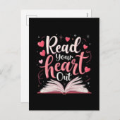 Lees uw hart uit de leerlingenlijst feestdagenkaart (Voorkant / Achterkant)