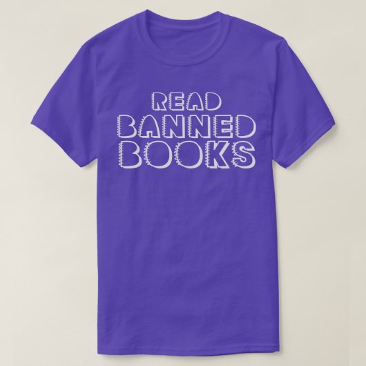 Lees verboden boeken 5 t-shirt (Design voorkant)