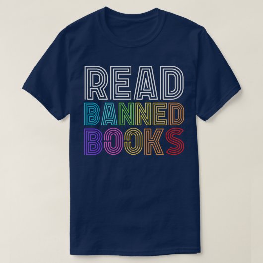 Lees verboden boeken 7 t-shirt (Design voorkant)