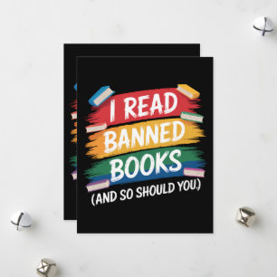 Lees Verboden Boeken Bibliothecaris Week Feestdagenkaart