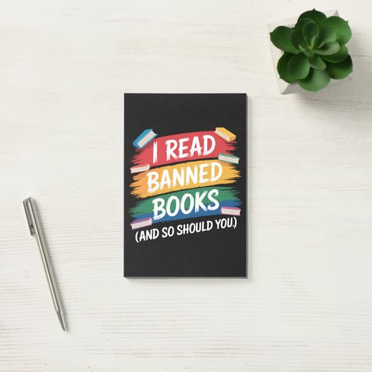 Lees Verboden Boeken Bibliothecaris Week Post-it® Notes (Kantoor)