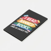 Lees Verboden Boeken Bibliothecaris Week Post-it® Notes (Schuin)