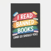 Lees Verboden Boeken Bibliothecaris Week Post-it® Notes (Voorkant)