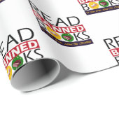 Lees verboden boeken deze kerst cadeaupapier (Rol Hoek)