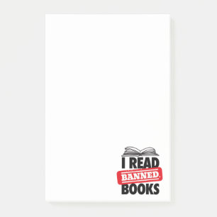 Lees verboden boeken notities post-it® notes