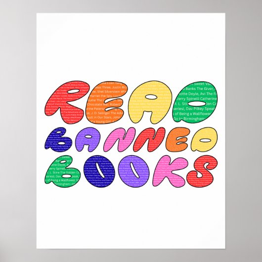 Lees Verboden Boeken Poster (Voorkant)