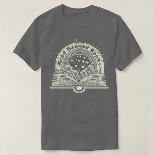 Lees verboden boeken  Rainbow Book T-shirt (Design voorkant)