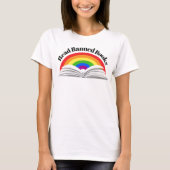 Lees verboden boeken Rainbow T-shirt (Voorkant)
