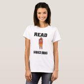 Lees verboden boeken Schattige heks T-shirt (Voorkant volledig)
