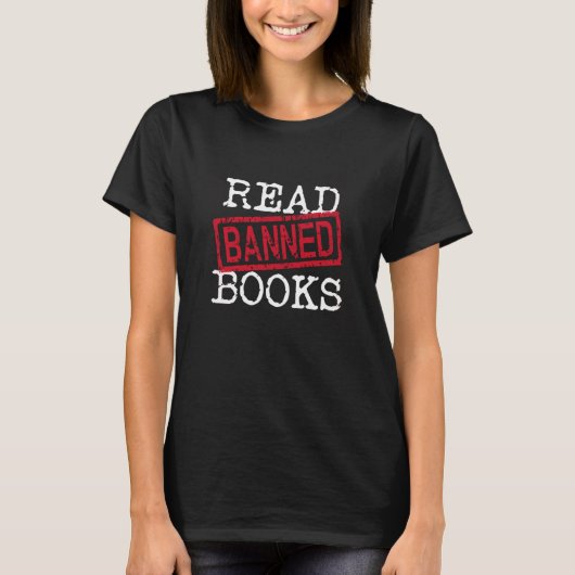 Lees Verboden Boeken T-shirt (Voorkant)