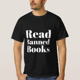 Lees verboden boeken T-shirt – Steun gratis mening