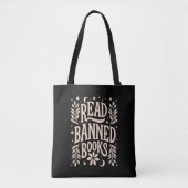 Lees verboden boeken tote bag (Voorkant)