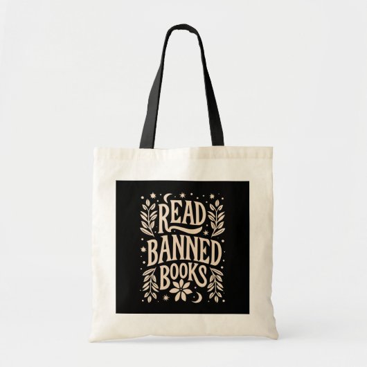 Lees verboden boeken tote bag (Voorkant)