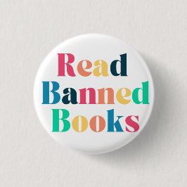 Lees verboden boeken Typografie Ronde Button 3,2 Cm
