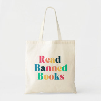 Lees verboden boeken Typografie Tote Bag
