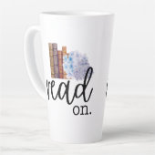 Lees verder (met Hydrangeas) Latte Mok (Linkerhoek)