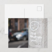Lees wat je New York City Graffiti foto NYC ziet Briefkaart (Voorkant / Achterkant)