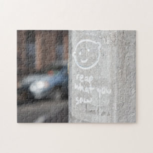 Lees wat je New York City Graffiti foto NYC ziet Legpuzzel