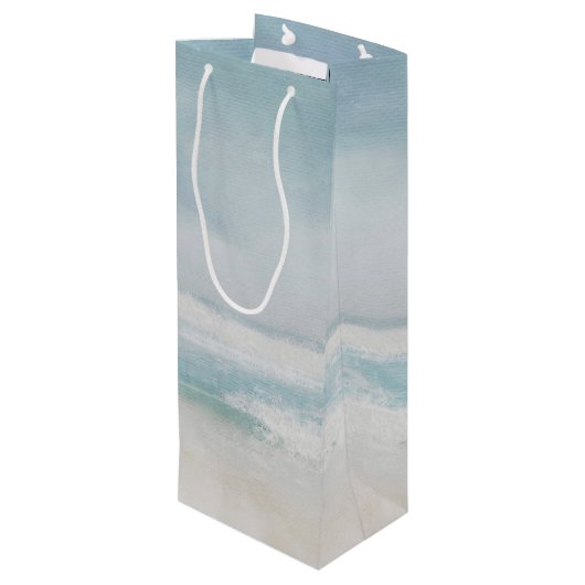 Lees wijn en zanddollar wijn cadeautas (Achterkant Gekanteld)